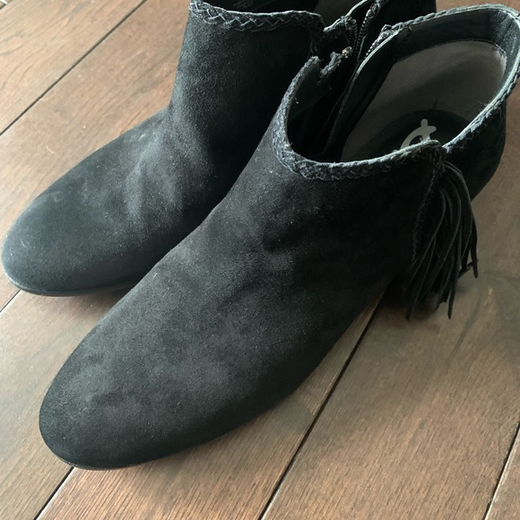 Suede Ankle Boots | Sam Edelman | 10 | Black - Picture 5 of 9
